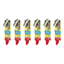 Dish Matic Washing Up Brush Sponge With Liquid Dispenser - Pack of 6