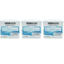 Derma V10 Day & Night Cream Anti-Ageing Collagen Almond Oil & Vitamin E 50ml - Pack of 3