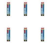 Soudal Silirub LMN Silicone Sealant 300ml - Pack of 6