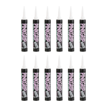 Everbuild Pinkgrip Solvent Free Grab Adhesive 380ml - Pack of 12