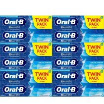 Oral-B Tooth Paste 3D White Arctic Fresh Twin Pack Twin Pack 75ml - Pack of 6