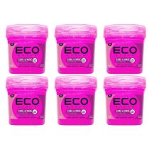 Eco Styler Styling Gel For Curl & Wavy Hair Pink 473ml - Pack of 6