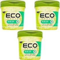 ECO Style Styling Gel Olive Oil Max Hold 236ml - Pack of 3