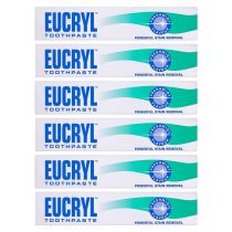 Eucryl Toothpaste Freshmint powerful Stain Removal 50ml - Pack of 6