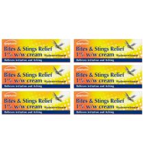 Galpharm Bites & Stings Relief Cream Hydrocortisone 10gm - Pack of 6
