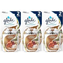 Glade Sense & Spray Twin Pack Sensual Sandalwood & Jasmine Refills, 2 x 18ml - Pack of 3