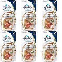 Glade Sense & Spray Twin Pack Sensual Sandalwood & Jasmine Refills, 2 x 18ml - Pack of 6