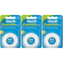 Oral B Essential Waxed Mint Floss 50m - Pack of 3