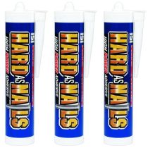 151 Hard As Nails High Power Interior Adhesive Sealant 280ml cartridge on a workbench
