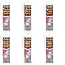 Everbuild External Frame Acrylic Sealant Brown 290ml - Pack of 6