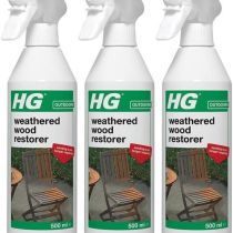 HG Weathered Wood Restorer 500ml Spray - Pack of 3