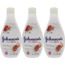 Johnsons Vita-Rich Brightening Body Lotion 400ml - Pack of 3
