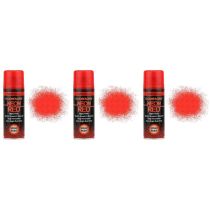 Paint Factory Fluorescent Neon Red Spray Paint 200ml - Pack of 3