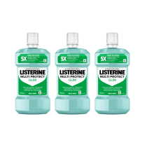 Listerine Multi Protect Gum Mild Mint Mouthwash 500ml - Pack of 3