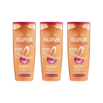 L'Oreal Paris Elvive Dream Lengths Long Hair Restoring Shampoo 250ml - Pack of 3