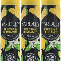 Yardley Body Spray Freesia 75ml - Pack of 3