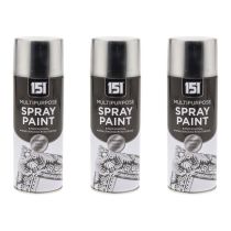 151 Chrome Gloss Finish Multipurpose Spray Paint 400ML - Pack of 3