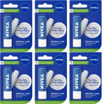 NIVEA Lip Balm Original Care 4.8g - Pack of 6