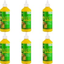 Everbuild 502 All Purpose Weatherproof Wood Adhesive Bottle 500ml - Pack of 6