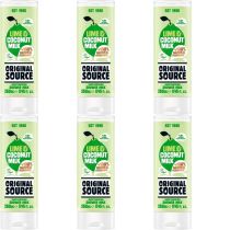 Original Source Lime and Coconut Shower Gel 250ml - Pack of 6