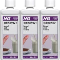 HG Stain Away 4, Removes Blood, Milk & Sauce Stains, 50ml - Pack of 3