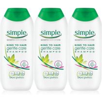 Simple Kind to Hair Gentle Care with Pro-Vitamin B5 Hair Shampoo 200ml - Pack of 3