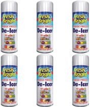 Fresh & Bright Fridge Freezer Anti-Bacterial De Icer Spray 200ml bottle on a kitchen counter
