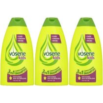 Vosene Kids 3in1 Conditioning Shampoo with Head Lice Repellent 250ml - Pack of 3