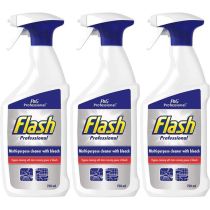 Flash Professional Multi-Purpose Cleaner with Bleach Spray 750ml - Pack of 3