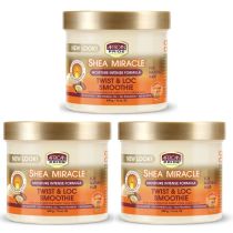 African Pride Shea Miracle Twist & Loc Intense Moisturizer Cream 340GM - Pack of 3
