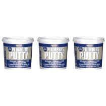 Everbuild 113 Plumbers Putty Beige, 750 g - Pack of 3