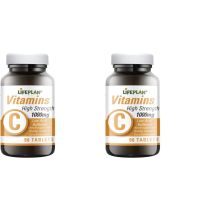 Lifeplan High Strength Low Acid Buffered Vitamin C 1000mg 90Tablets - Pack of 2