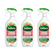 Zoflora Power Bathroom Cleaner Grapefruit & Lime 800ml - Pack of 3