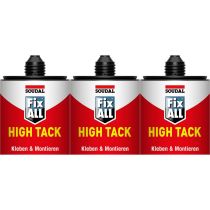 Soudal Fix All White High Tack Sealant Glue - Pack of 3