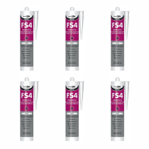 Bond It Premiere FS4 Fireshield AC White Sealant & Adhesive 310ml - Pack of 6