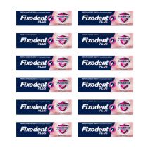 Fixodent Plus Food Seal Denture Adhesive Cream 40g - Pack of 12