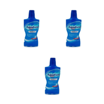 Aquafresh Extra Fresh Mouthwash Fresh Mint 500ml (Dark Blue) - Pack of 3