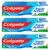 Colgate Toothpaste Triple Action Original Mint 75ml - Pack of 3