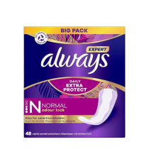 Always Expert Daily Extra Protection Normal Pantyliners 48 Count
