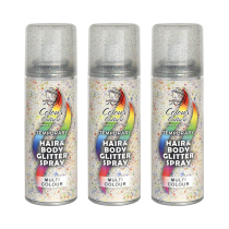 Colour Culture Glitter Hair & Body Spray 125ml - Pack of 3