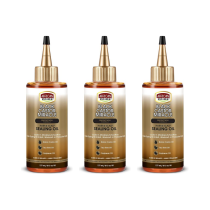 African Pride Black Castor Hair & Scalp Sealing Oil 6 oz - Pack of 3