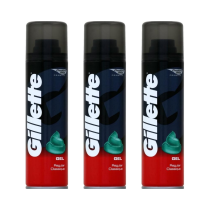 Gillette Classic Shaving Gel Regular 200ml - Pack of 3