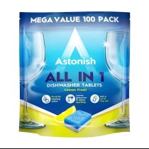 Astonish All in One Dishwasher Tablets Lemon Fresh 100 Tablets