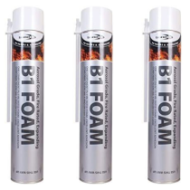 Bond It B1 Foam Fire Rated Expanding PU Foam 750ml - Pack of 3