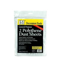 151 General Purpose 2 Polythene Dust Sheets 3.6m x 2.7m