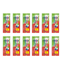 Colgate Tooth Brush Premier Clean Medium Removes Stains - Pack of 12