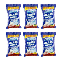 Duzzit Glass Wipes 50 wipes - Pack of 6