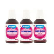 Wisdom Original Alcohol-Free Mouthwash 300ml bottle on a clean bathroom surface
