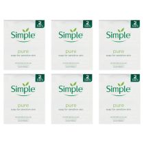 Simple Soap Twin Pack Gentle Cleansing 2x100g - Pack of 6