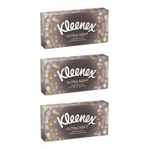 Kleenex Ultra Soft Facial Tissues 64's - Pack of 3